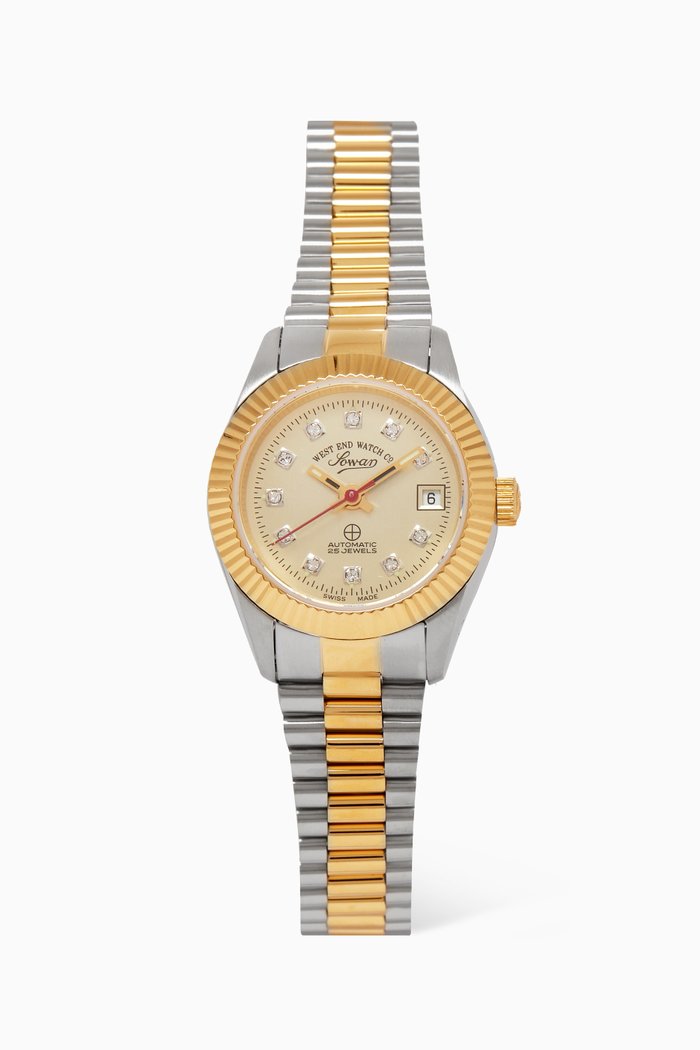 

The Classics Automatic Diamond Stainless Steel Watch, 26.5mm, Multicolour