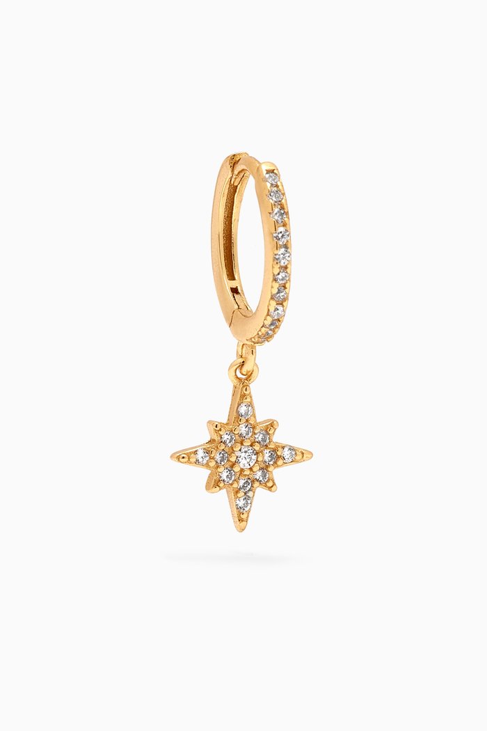 

Stella Star Single Earring in 18kt Gold-plated Sterling Silver