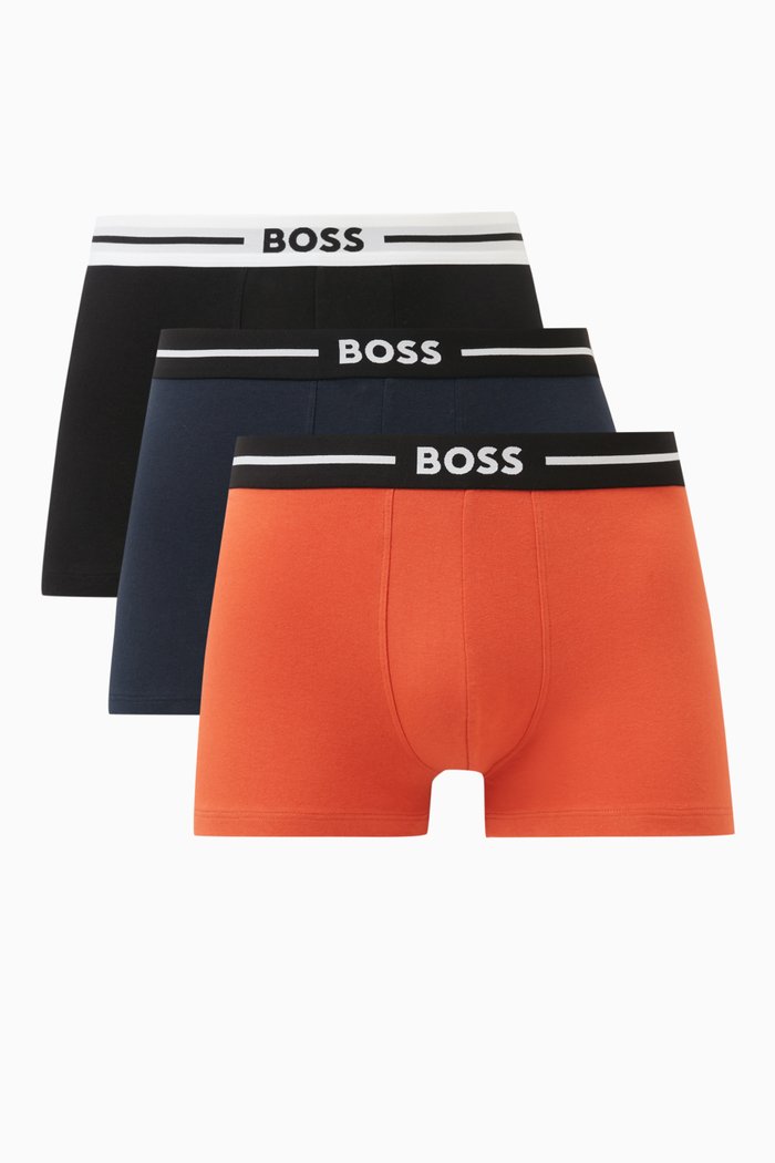 

Trunks in Stretch Cotton, Set of 3, Multicolour