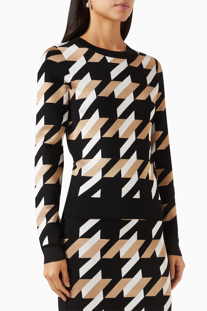 

Furkina Crop Sweater in Viscose-knit, Multicolour