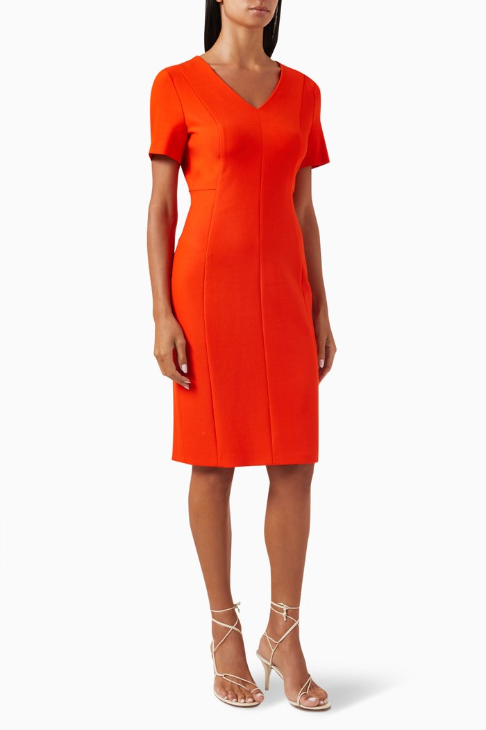 

Damaisa Midi Dress in Jersey, Orange