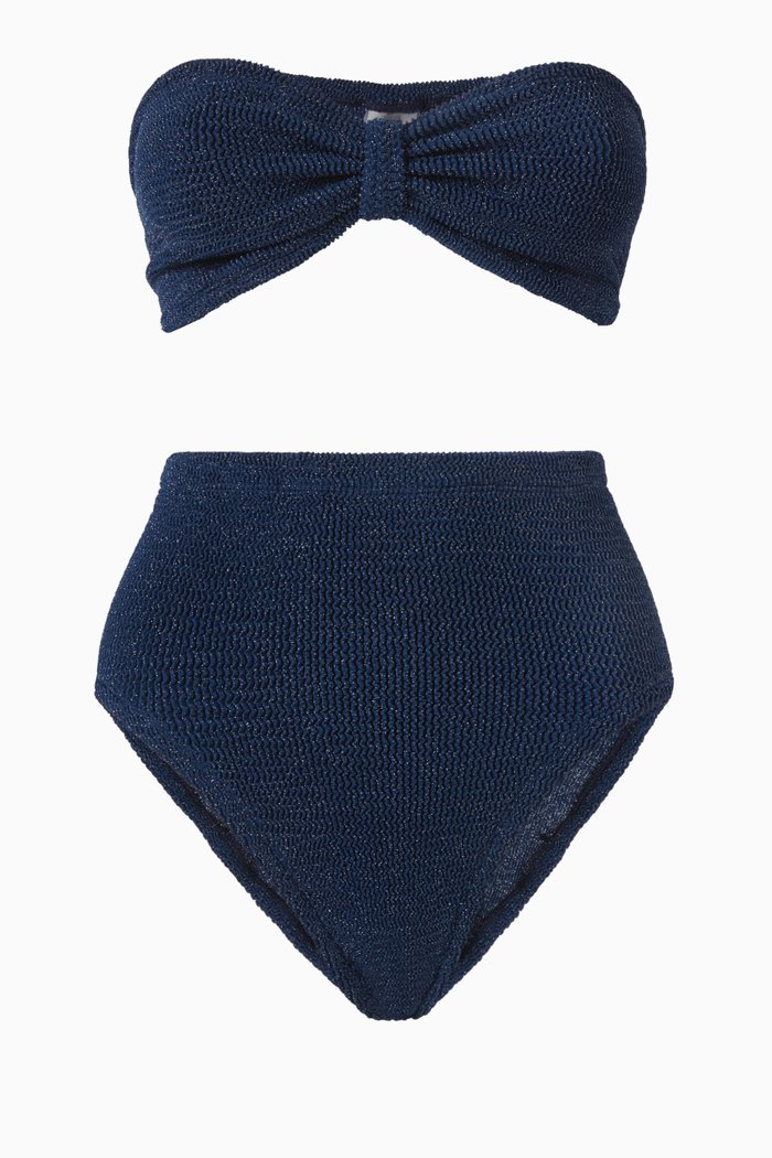 Ruby Bandeau Bikini Set, Blue