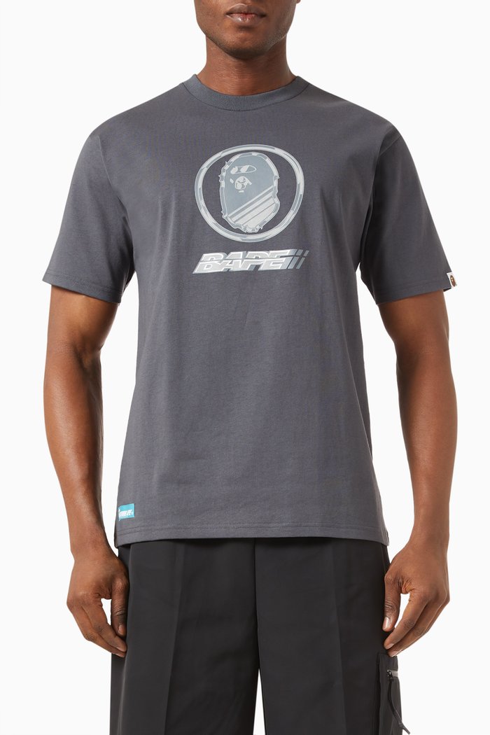 

Graphic Logo T-shirt in Cotton, Grey