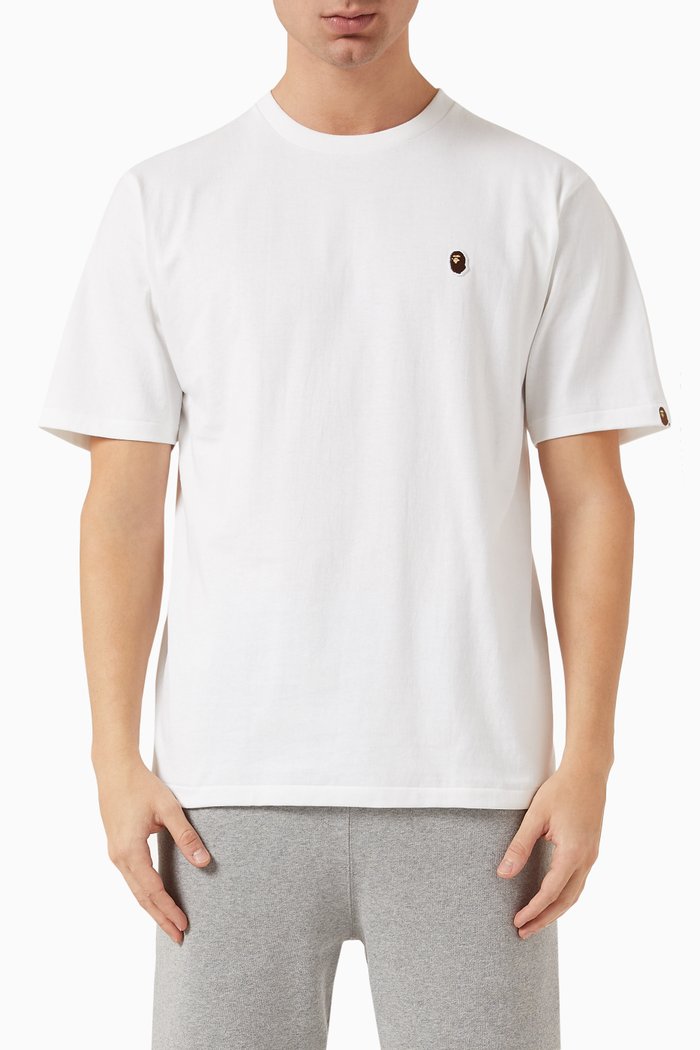 

Ape Head One Point T-shirt in Cotton, White