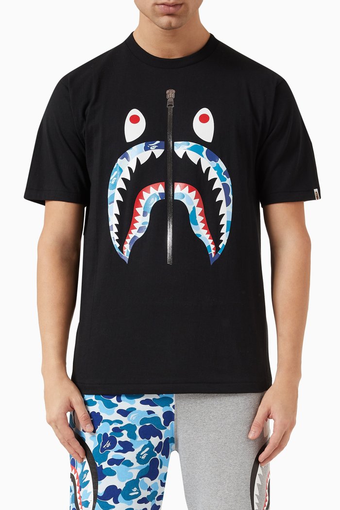

ABC Camo Shark T-shirt in Cotton, Multicolour