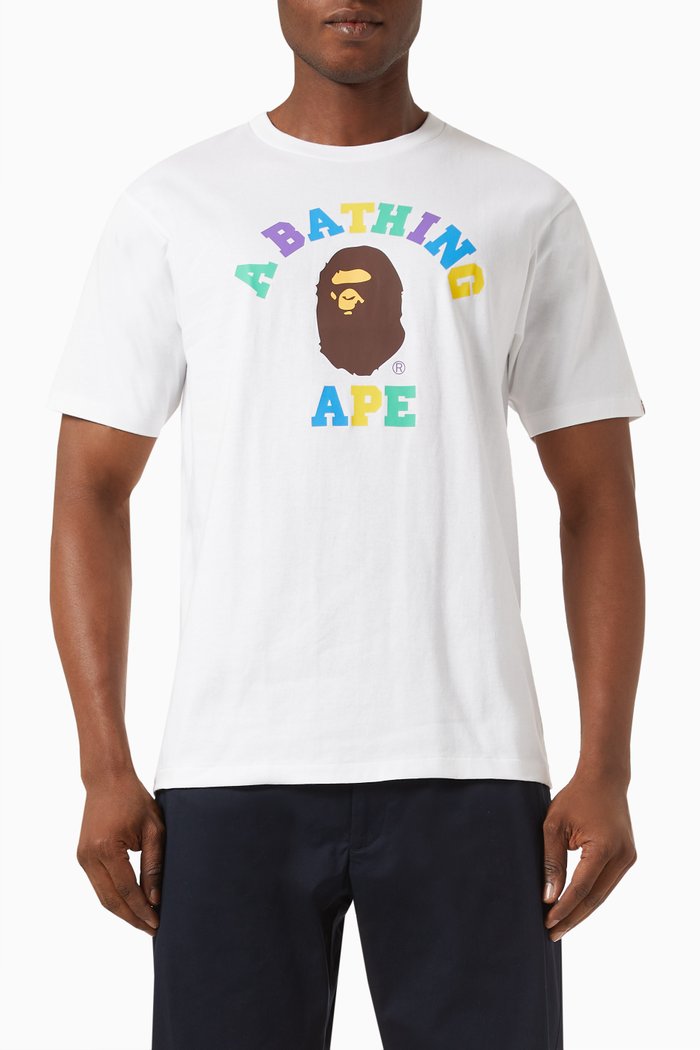 

Colours College T-shirt in Cotton, White