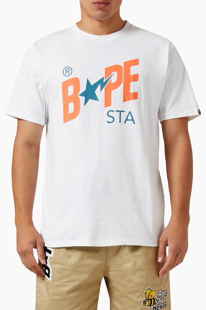 

Colours BAPESTA T-shirt in Cotton, White