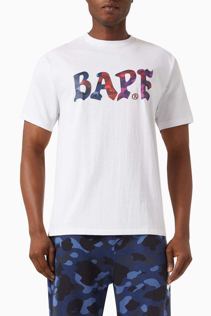 

Colour Camo Crazy T-shirt in Cotton, White