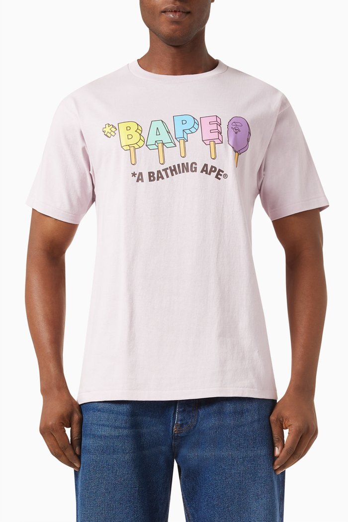 

BAPE Popsicle T-shirt in Cotton, Purple