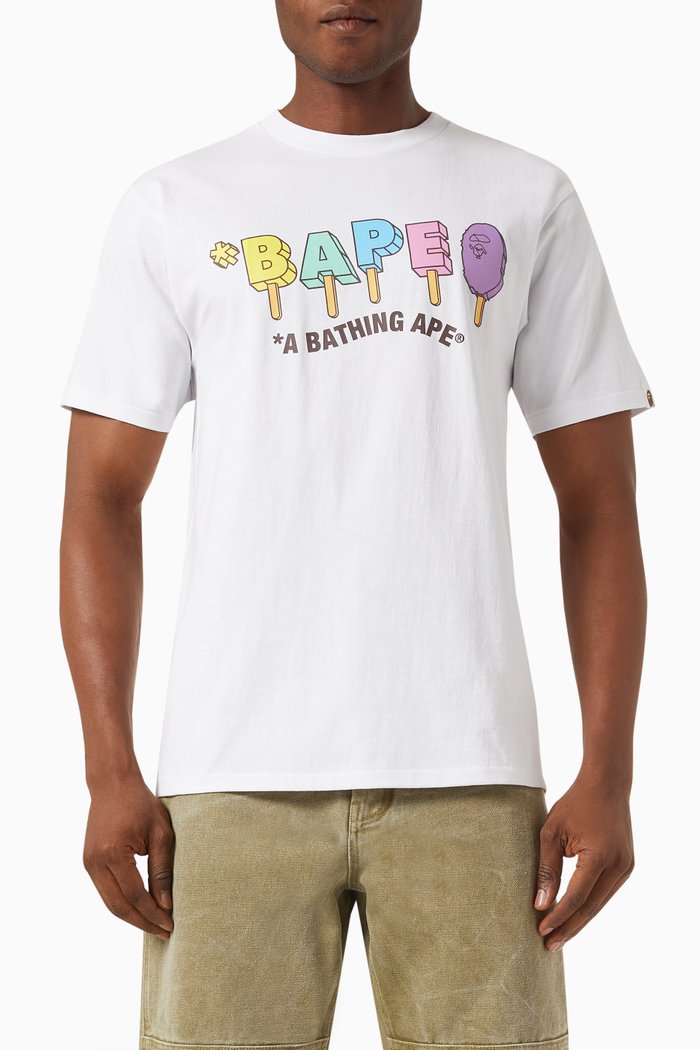 

BAPE Popsicle T-shirt in Cotton, White