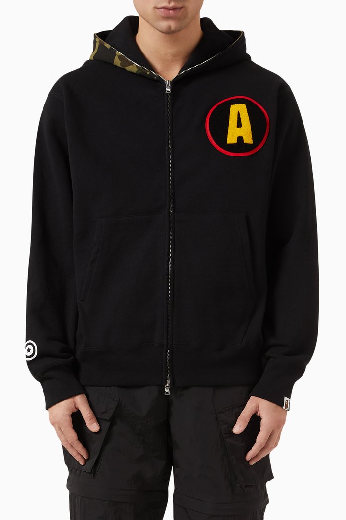 

Shadow Bape Hoodie in Cotton, Black