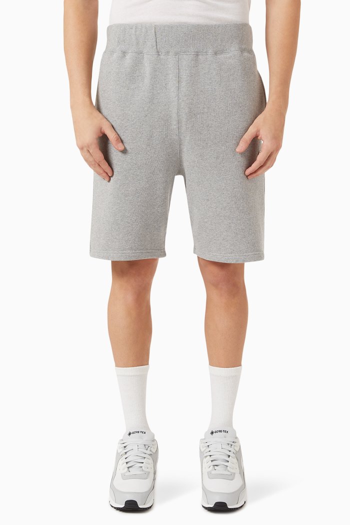 Ape Head One Point Sweatshorts in Cotton, Grey
