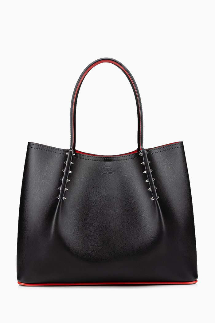 

Cabarock Tote Bag in Smooth Leather, Black