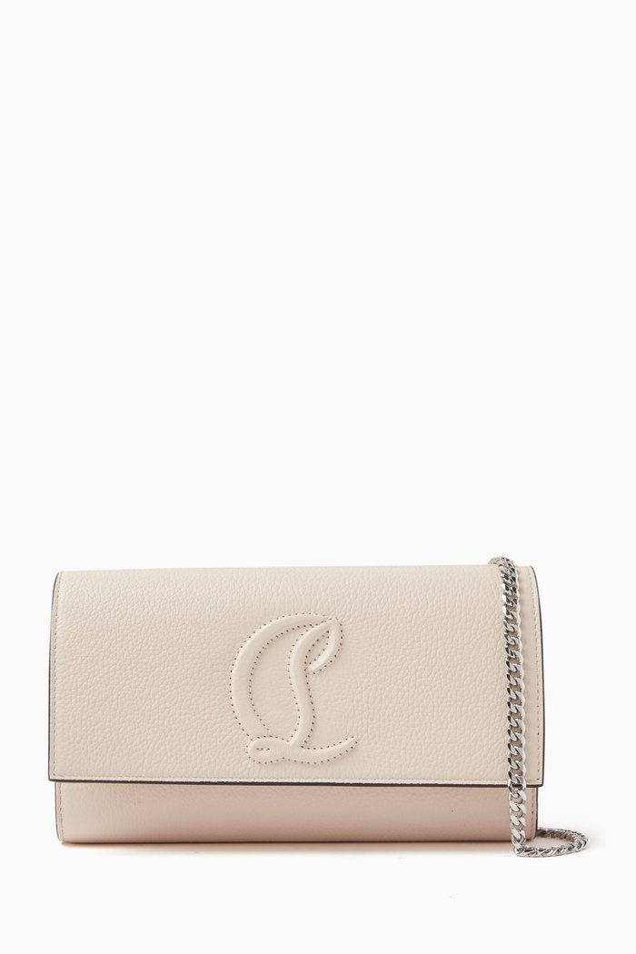 

By My Side Chain Wallet in Calf Leather, Neutral