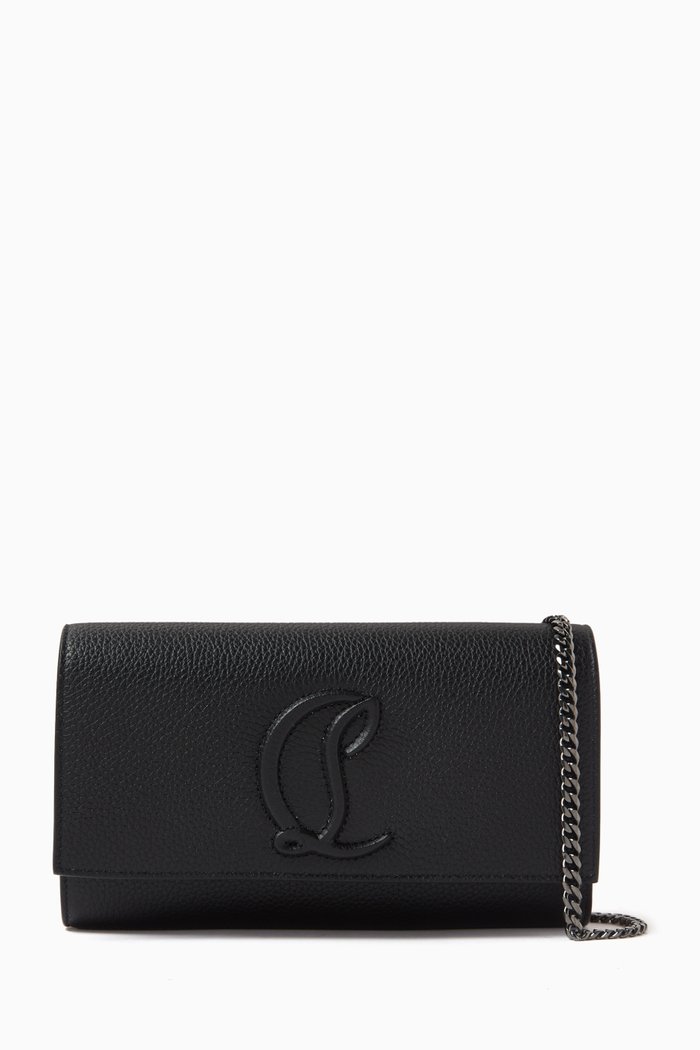 

By My Side Chain Wallet in Calf Leather, Black