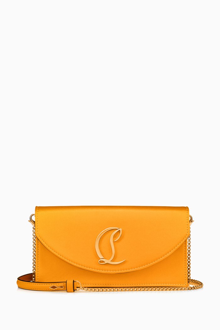 

Loubi54 Clutch in Satin, Yellow