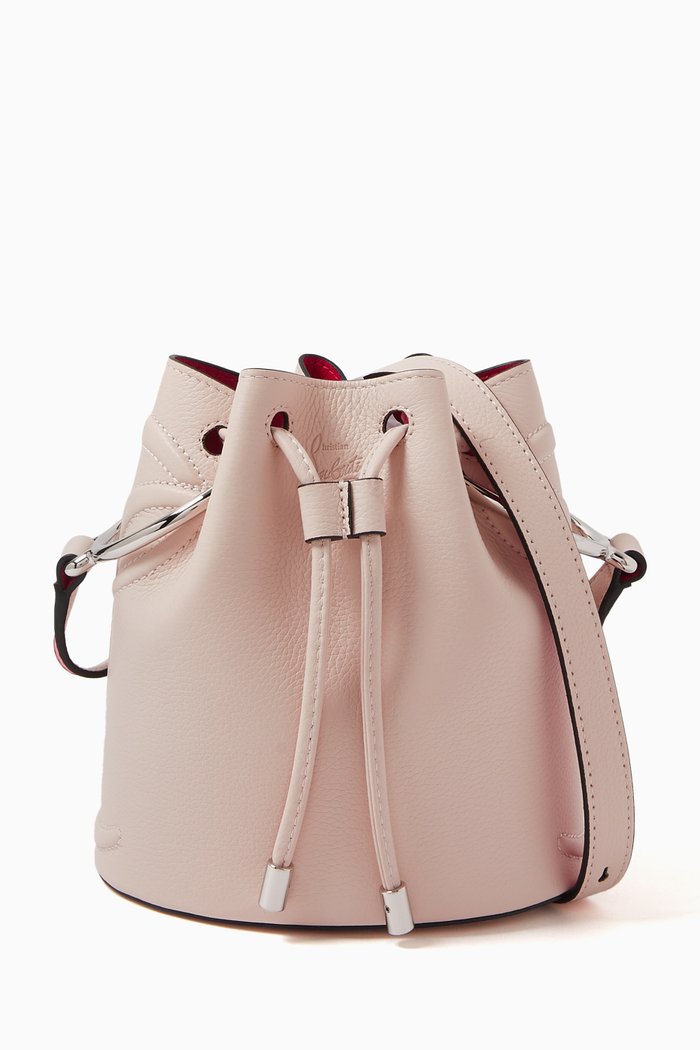 By My Side Bucket Bag in Leather, Neutral