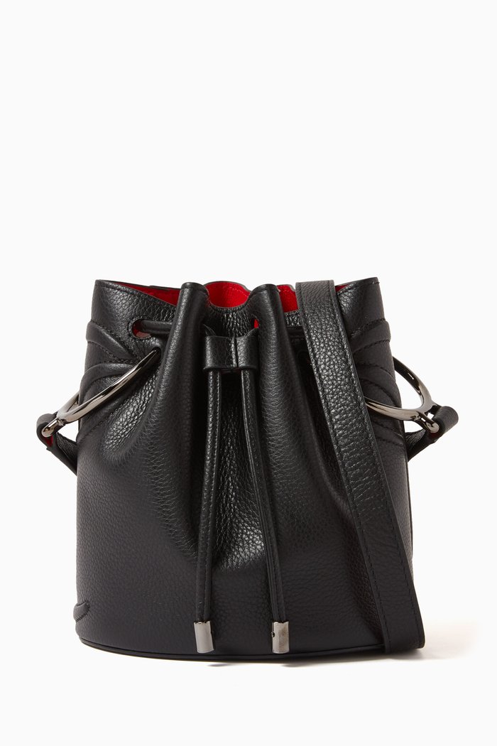 

By My Side Bucket Bag in Leather, Black