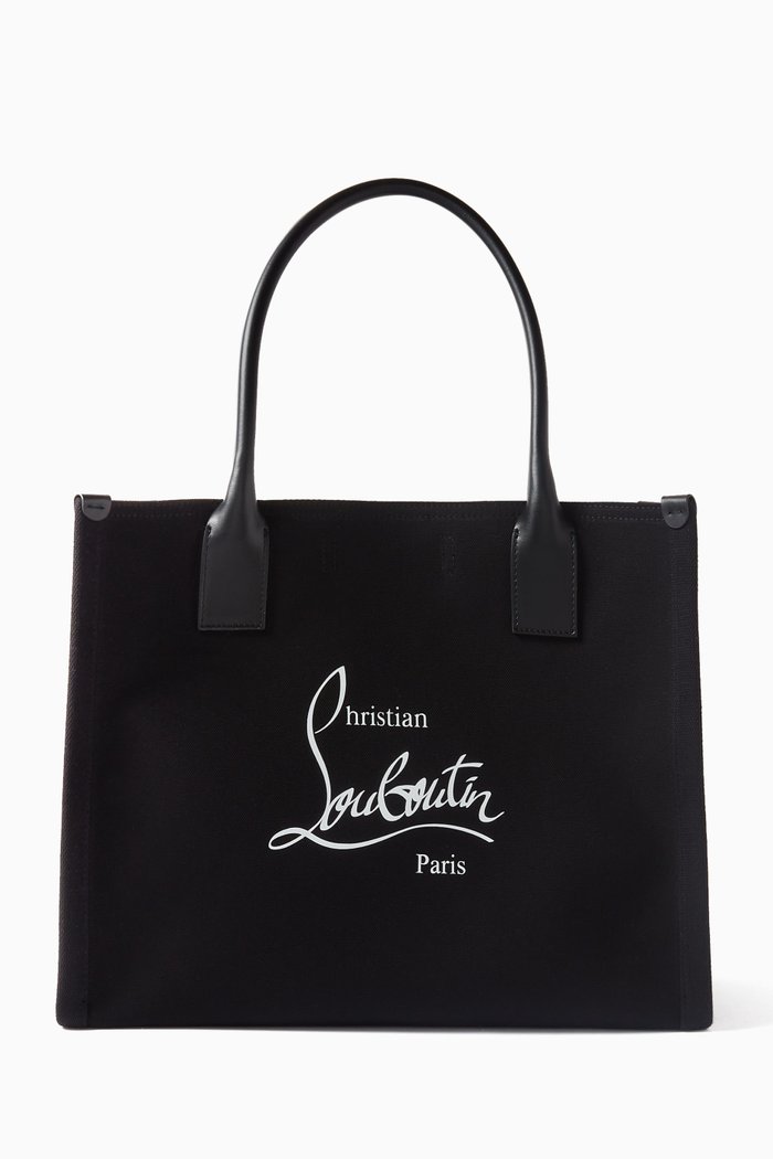 

Large Nastroloubi Tote Bag in Canvas, Black