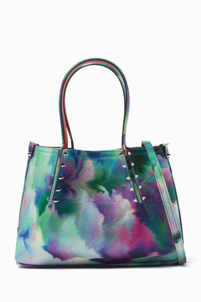 

Mini Cabarock Melancholia-print Tote Bag in Satin-crepe, Multicolour