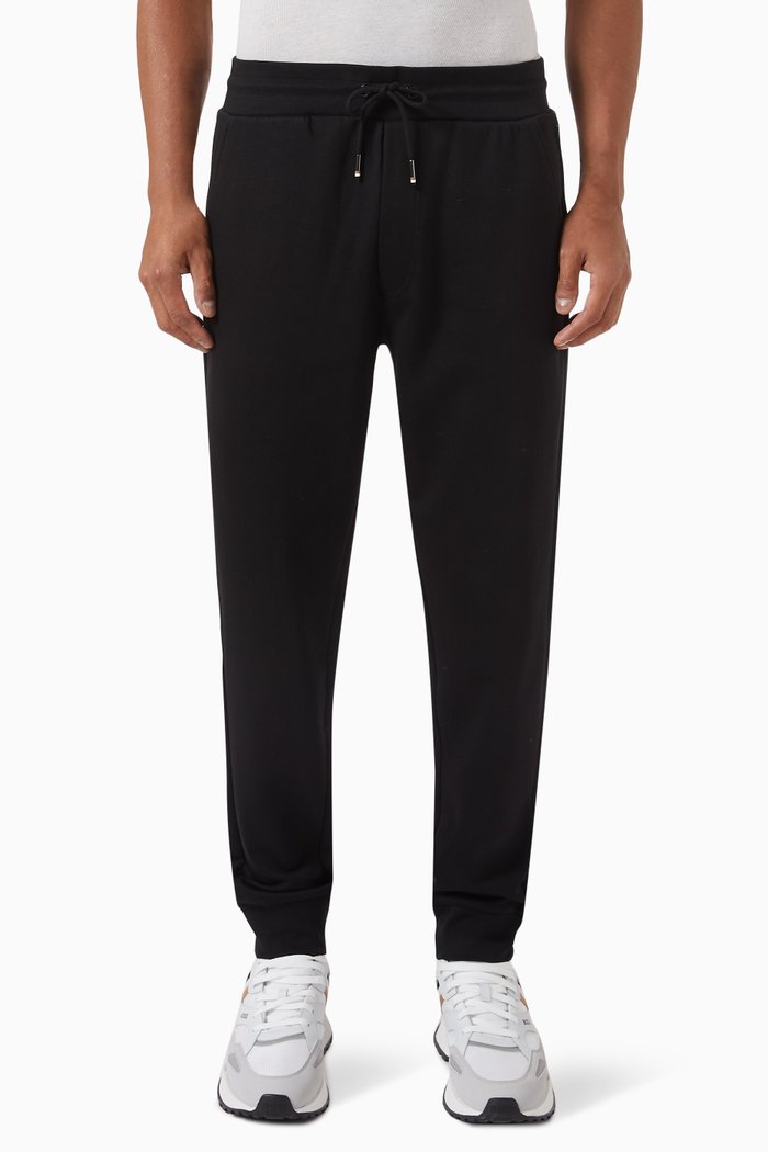 

Lamont Tracksuit Pants in Organic Cotton, Black