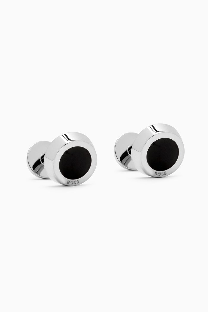 

Simony Cufflinks in Brass, Black