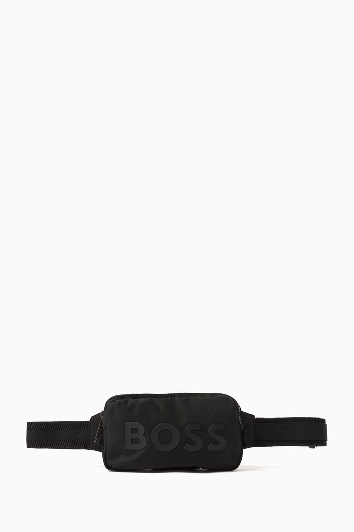 Catch Belt Bag in Recycled Tech Fabric, Black