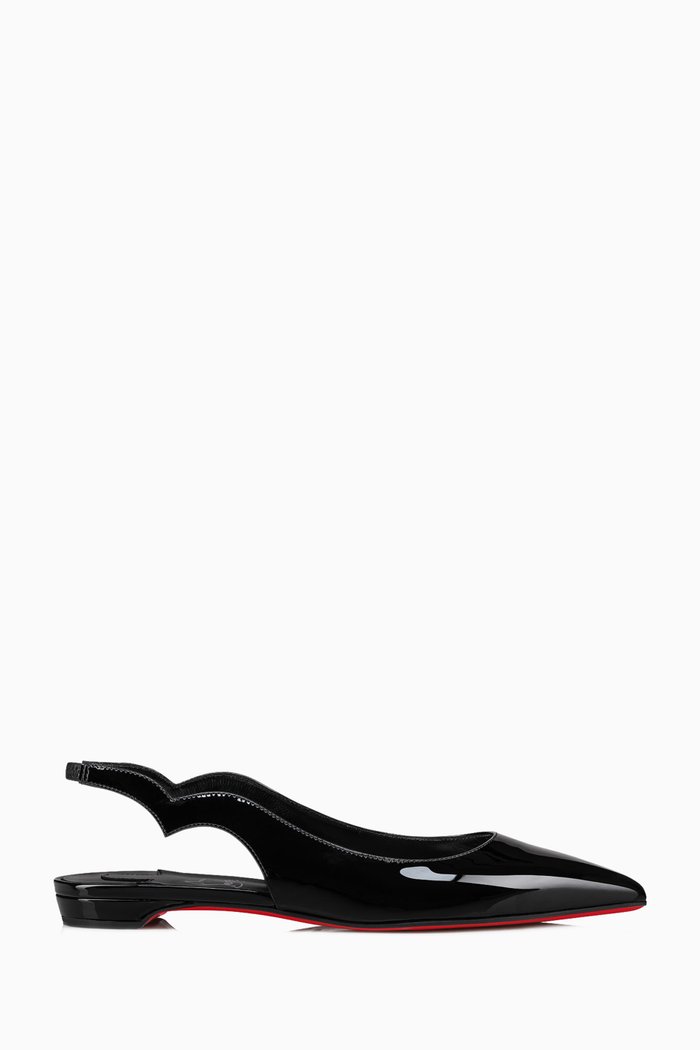 

Hot Chickita Flats in Patent Leather, Black