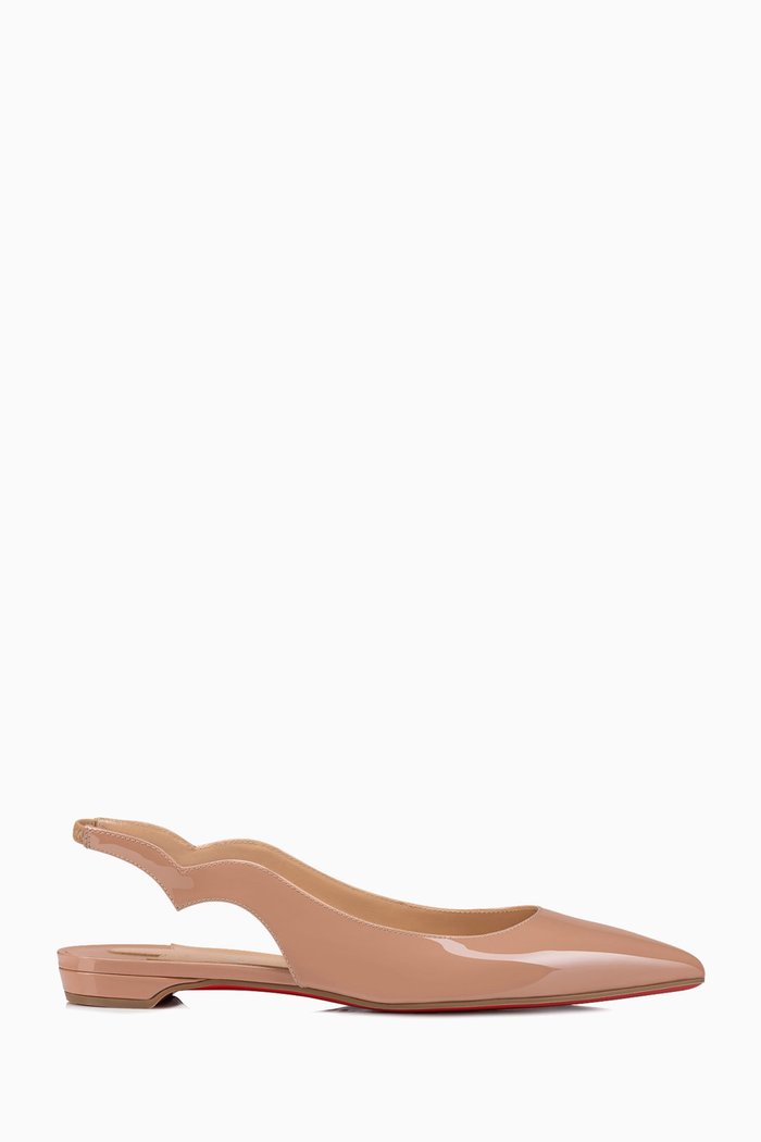 

Hot Chickita Flats in Patent Leather, Neutral