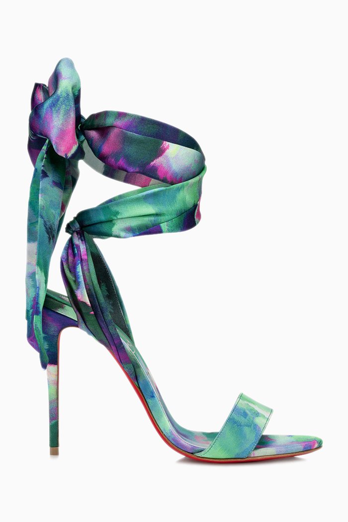 

Sandale du Désert 100 Sandals in Satin Crepe, Multicolour