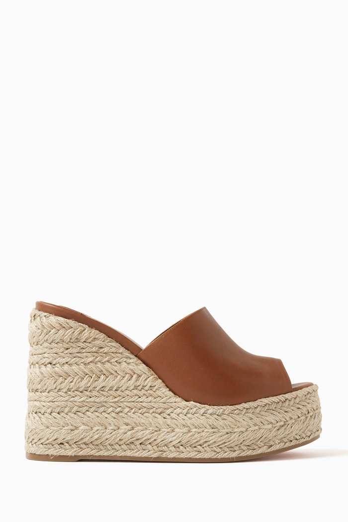 Ariella Zeppa 130 Wedges in Nappa, Neutral