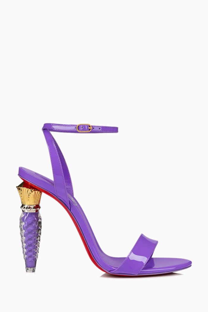 

Lipgloss Queen 100 Sandals in Patent Leather, Purple