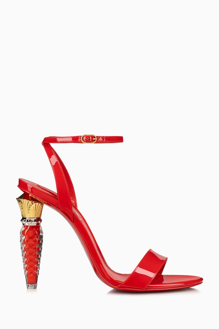 

Lipgloss Queen 100 Sandals in Patent Leather, Red