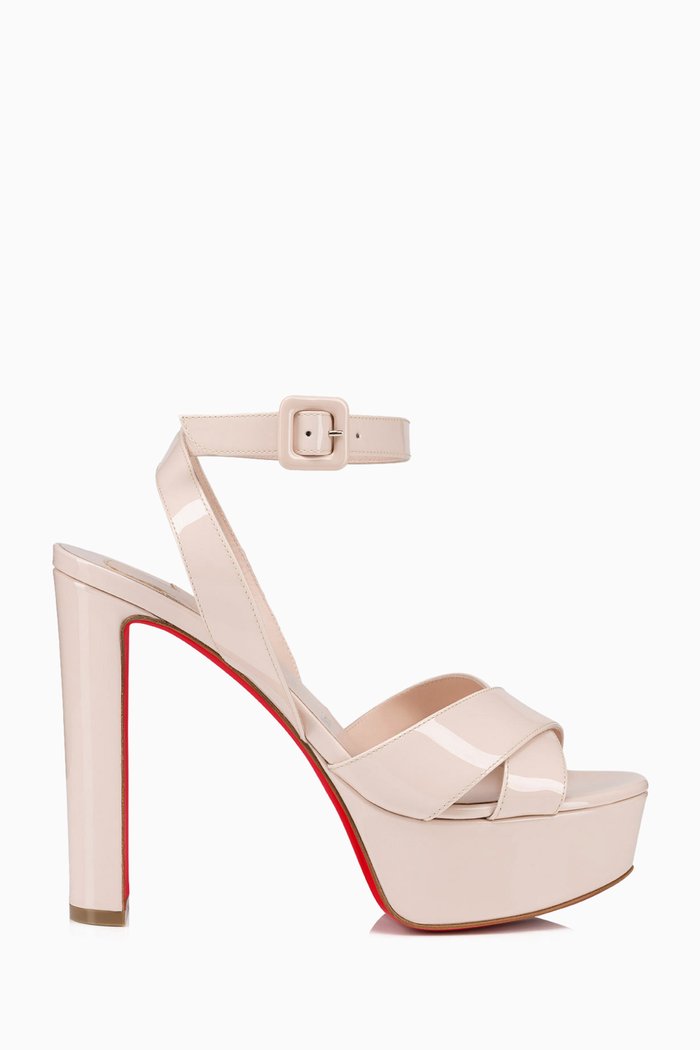 

Supramariza 130 Sandals in Patent Leather, Neutral