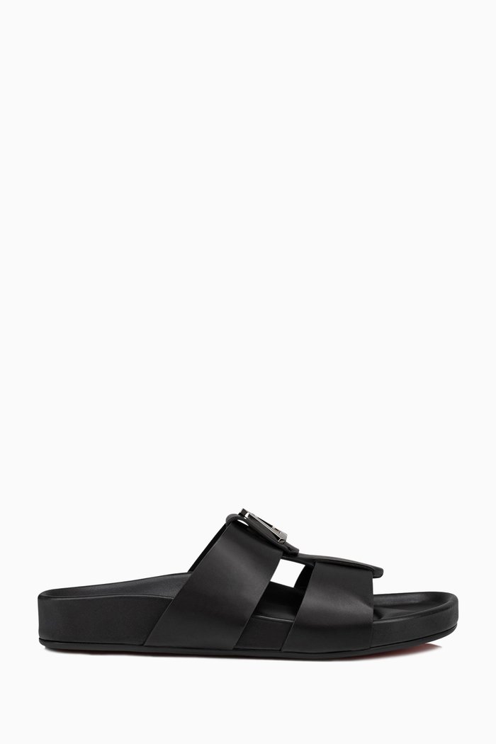 

Dhabubizz Sandals in Calf Leather, Black
