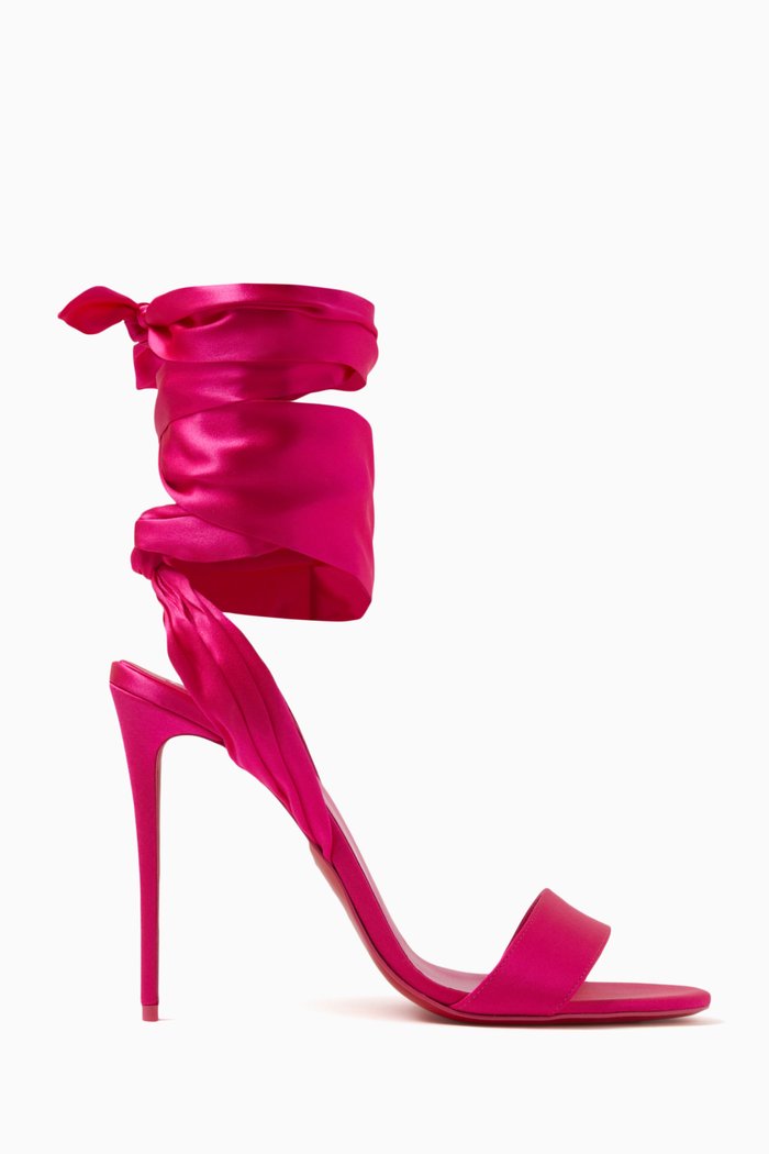 

Sandale du Désert 100 Sandals in Crêpe-satin, Pink