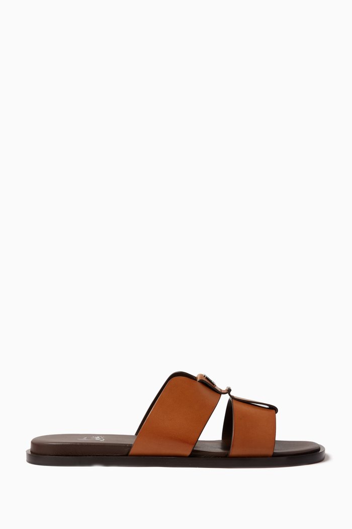 

Loubi Be Sandals in Leather, Brown