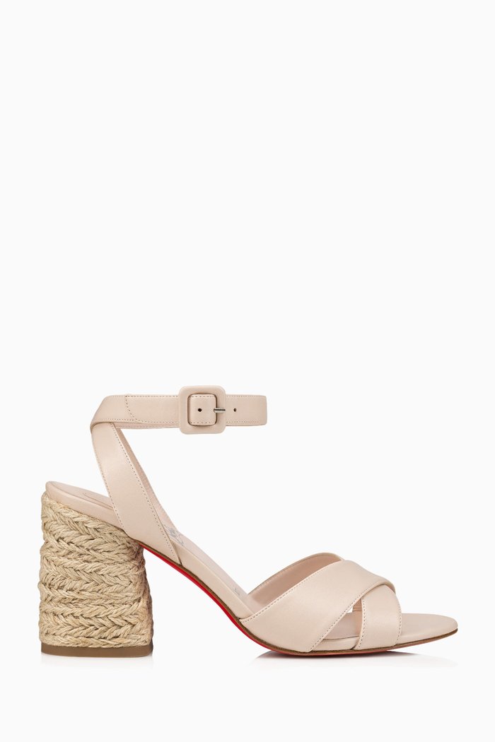 

Summer Mariza 85 Sandals in Nappa Leather, Neutral