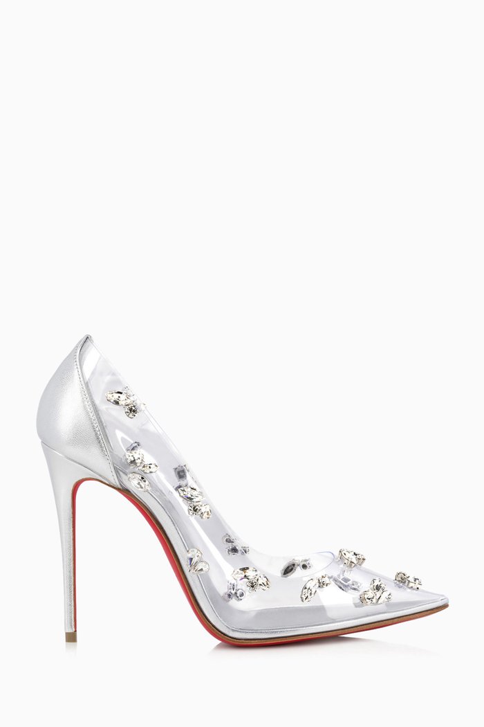 

Degraqueen 100 Pumps in Nappa Leather, Silver