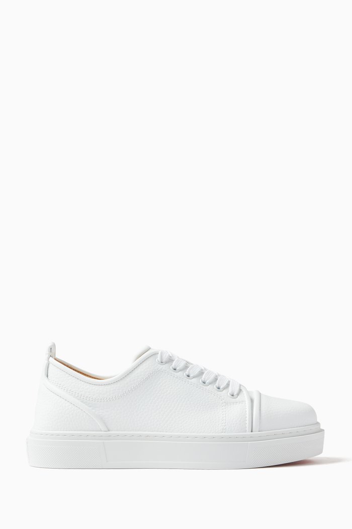 

Adolon Junior Sneakers in Textured Noleather, White