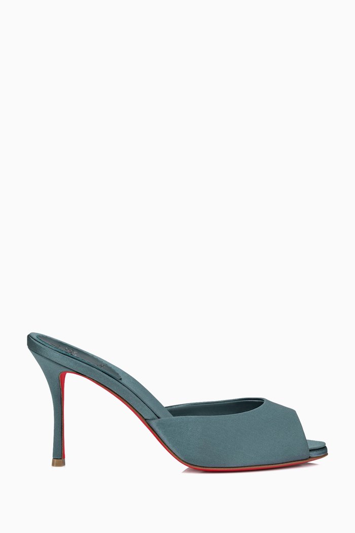 

Me Dolly 85 Mules in Crepe-satin, Grey