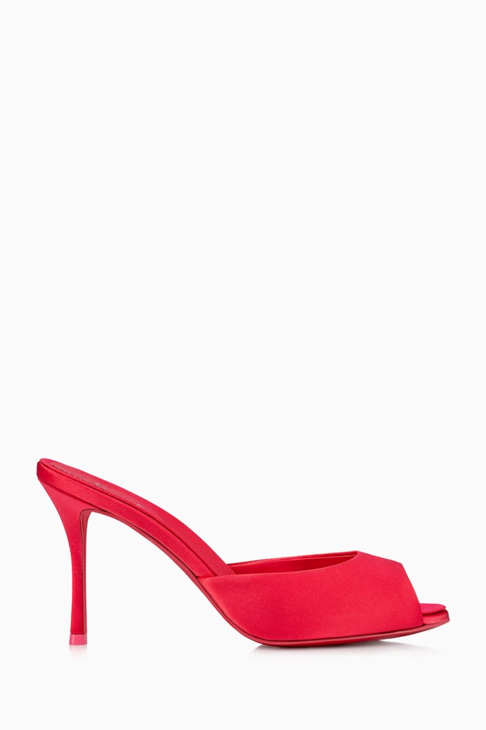 

Me Dolly 85 Mules in Crepe-satin, Red