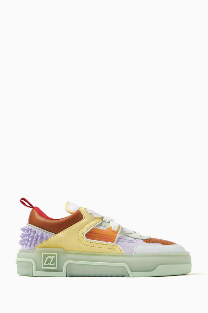 

Astroloubi Low-top Sneakers in Leather, Multicolour