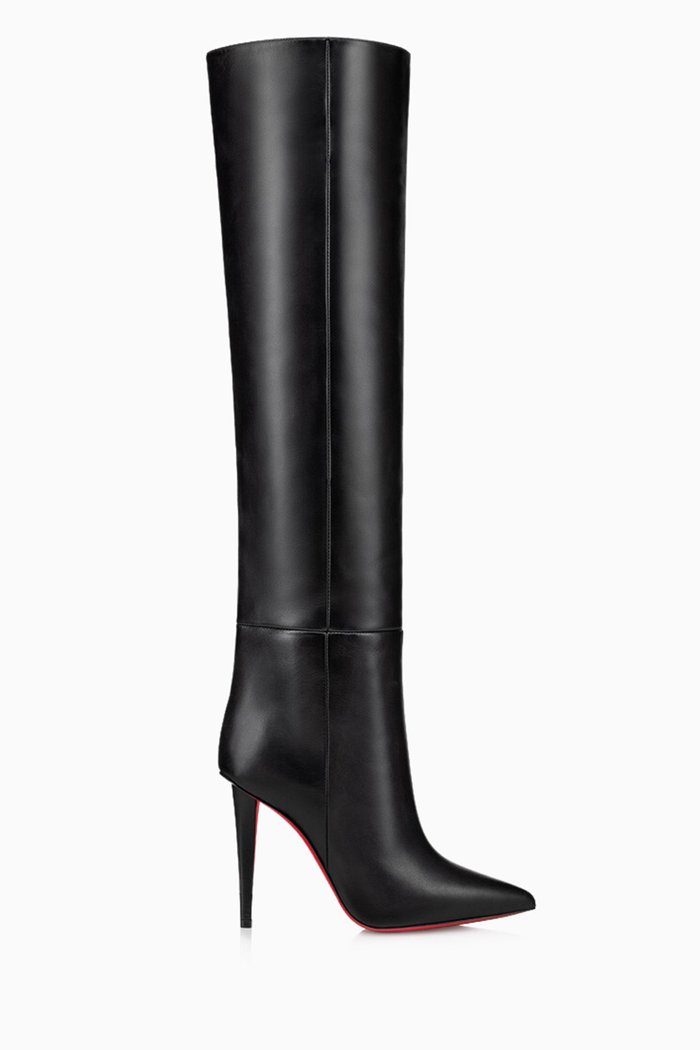 

Astrilarge 100 Knee-high Boots in Leather, Black