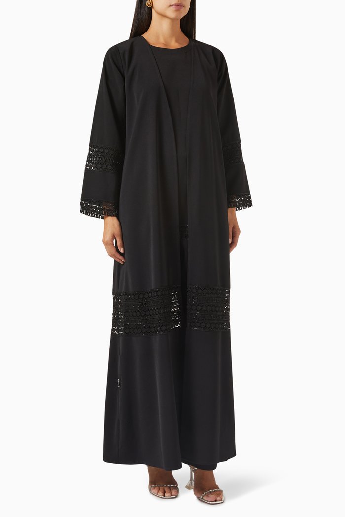 

Reversible Abaya Set, Black