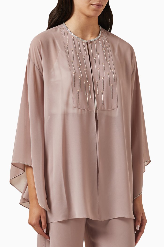 

Embellished Top & Pants Set, Pink