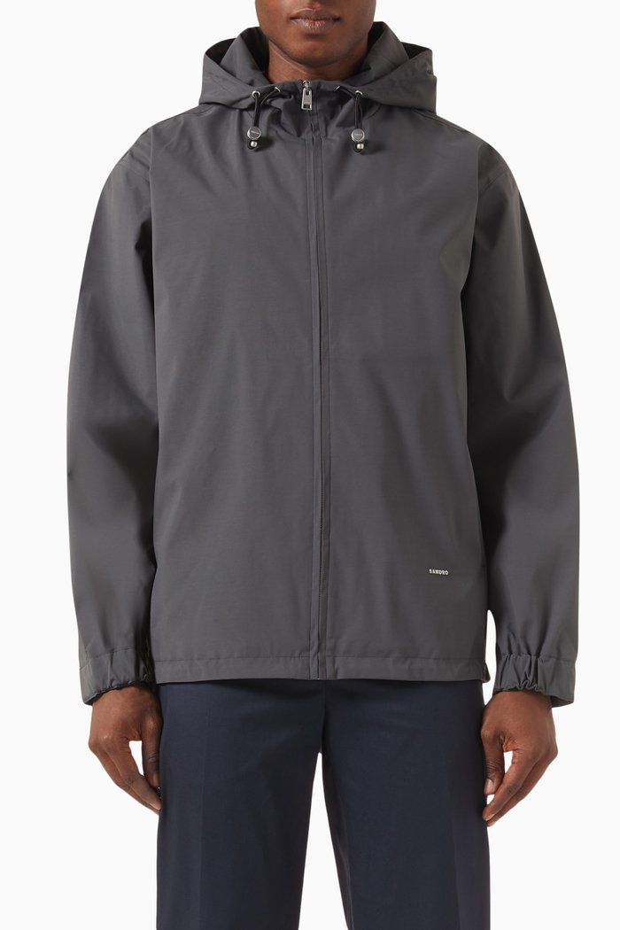 

Logo Windbreaker in Nylon, Grey