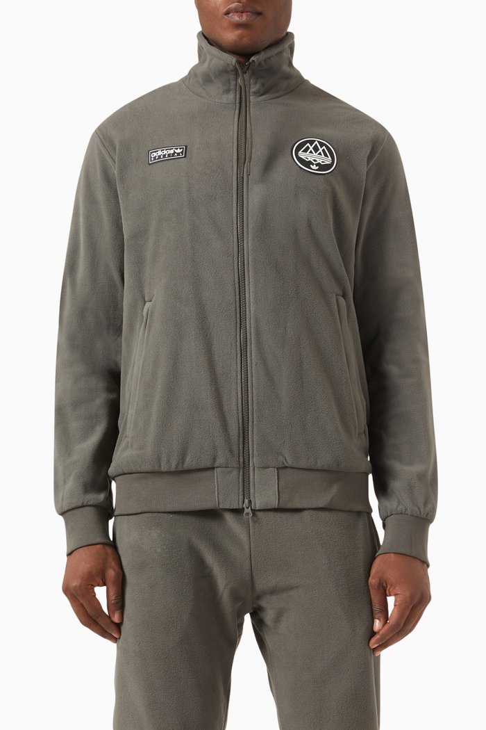 

SPZL Tockholes Track Top in Polar Fleece, Grey