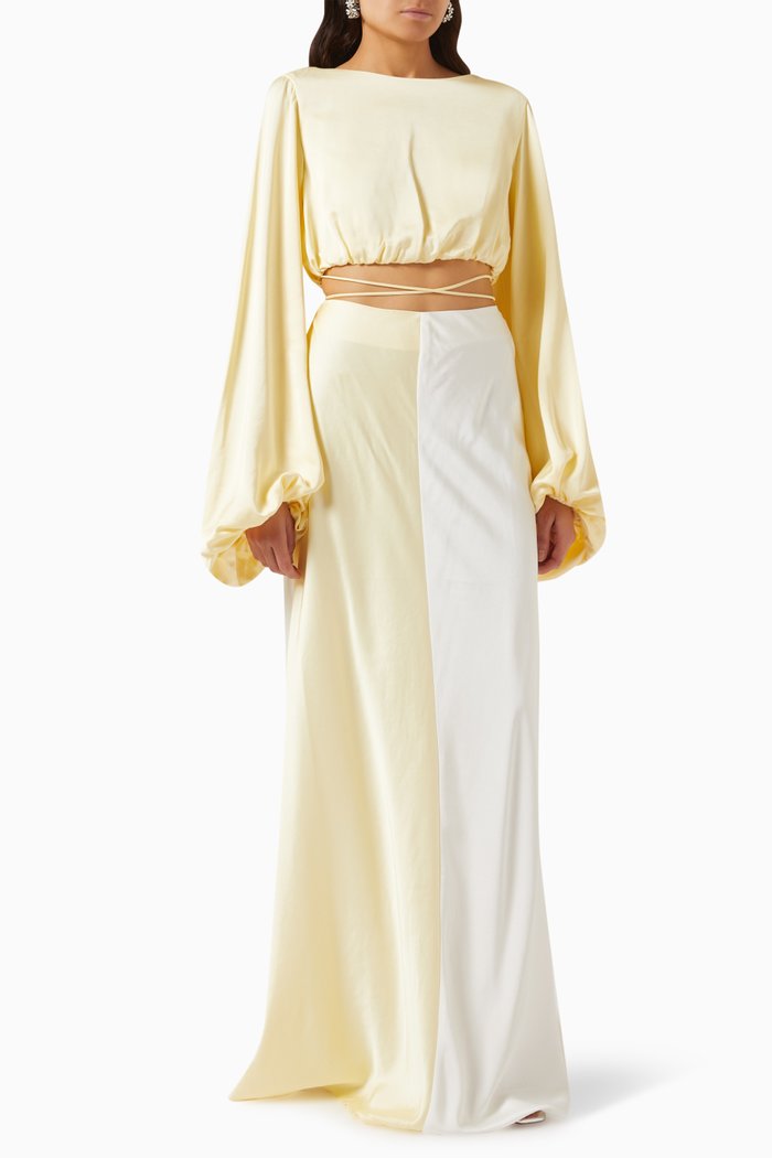 

Alice Top & Maxi Skirt Set, Yellow