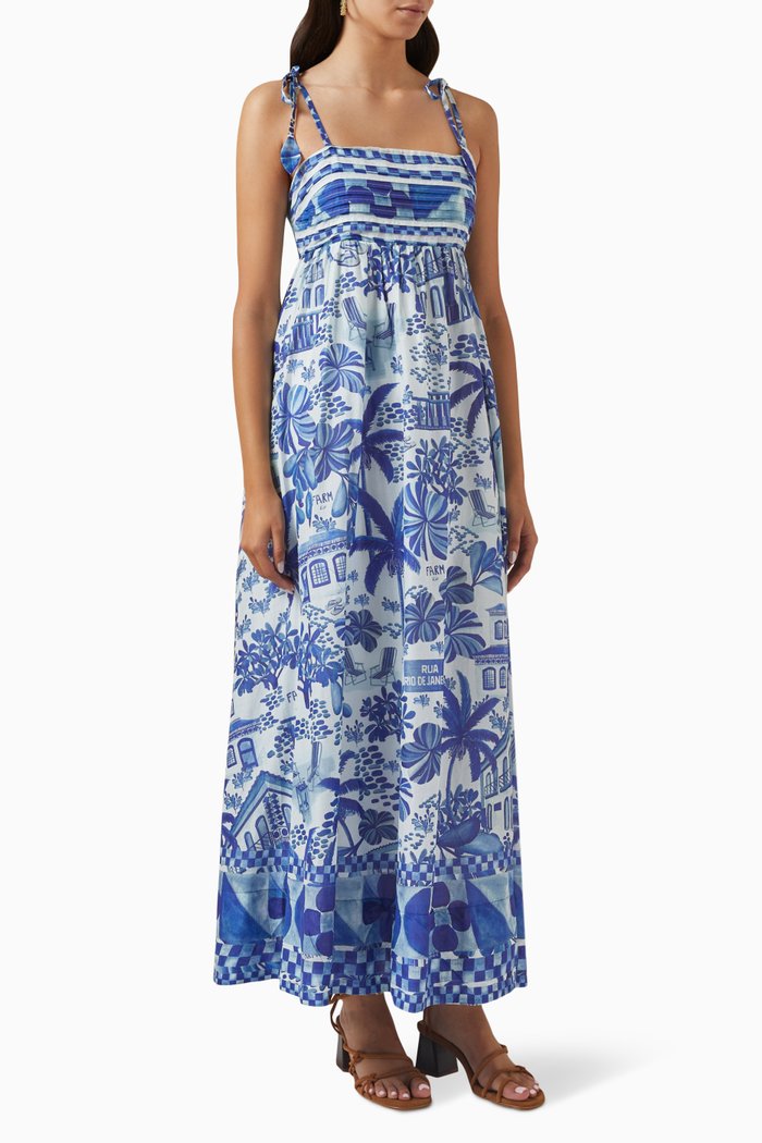 

Sweet Rio Maxi Dress in Cotton-blend, White
